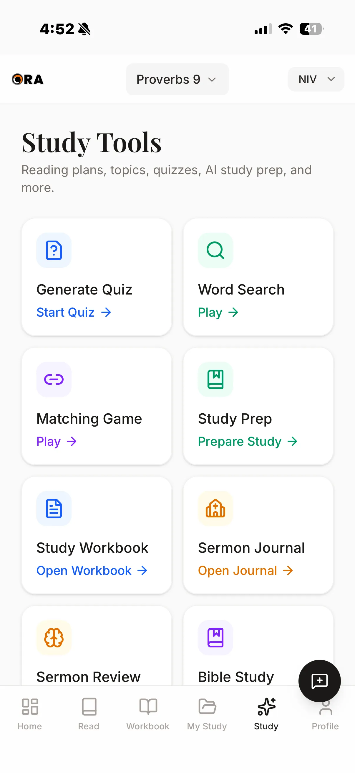 Strong's, cross-references and word studies in Ora